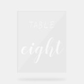 Numéro de table simple moderne (Recto)