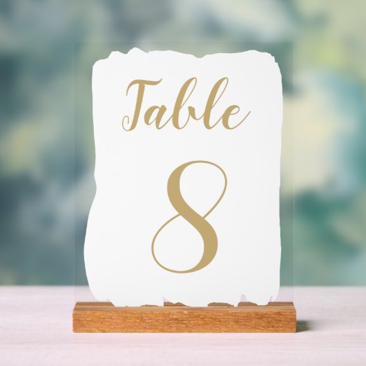 Numéro de table simple moderne (Neutre)
