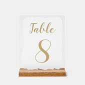 Numéro de table simple moderne (Recto)