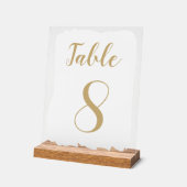 Numéro de table simple moderne (Angle)