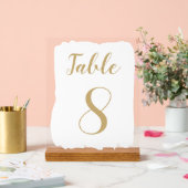 Numéro de table simple moderne (Mariage)