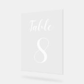 Numéro de table simple moderne (Angle)