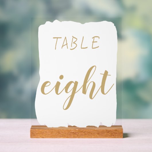 Numéro de table simple moderne (Neutre)