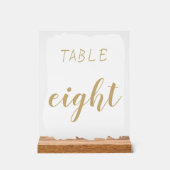 Numéro de table simple moderne (Recto)