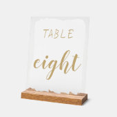 Numéro de table simple moderne (Angle)