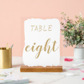 Numéro de table simple moderne (Mariage)