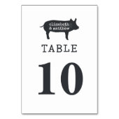 Numéro De Table Simple moderne Rustique Pays Mariage Ferme (Par défaut)