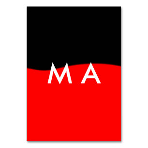 Numéro De Table Simple monogramme ajouter votre nom lettre man min