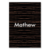 Numéro De Table Simple monogramme ajouter votre nom lettre man min (Par défaut)