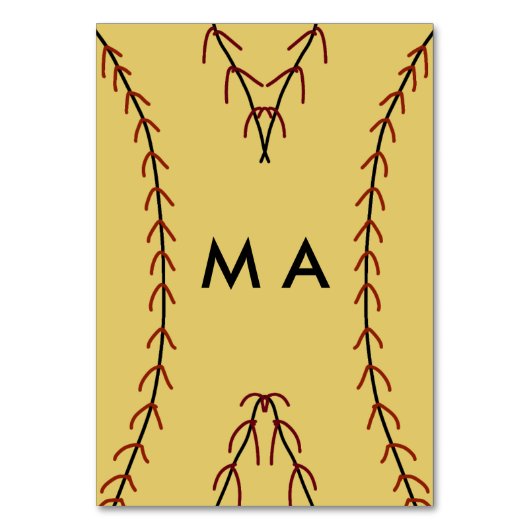 Numéro De Table Simple monogramme ajouter votre nom lettre man min (Par défaut)