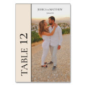 Numéro De Table Simple Photo Wedding (Par défaut)