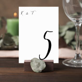 Numéro De Table Simple Script Wedding Table Numbers