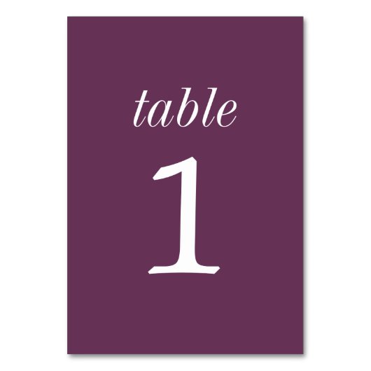 Numéro De Table Simplicité réelle 2 Mariage de raisin Numéro de ta (Dos)