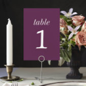 Numéro De Table Simplicité réelle 2 Mariage de raisin Numéro de ta