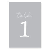 Numéro De Table Simplicité réelle 3 Mariage stérile Numéro de tabl (Dos)