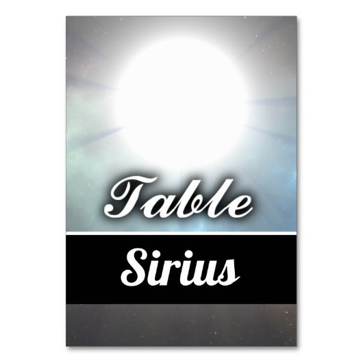 Numéro De Table Sirius (Par défaut)
