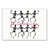 Numéro De Table Skeletons dansants Halloween Thunder_Cove (Devant)