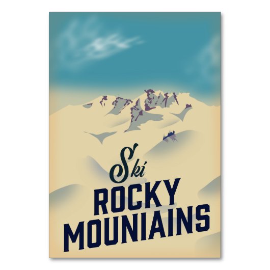 Numéro De Table Ski Rocky Mountains États-Unis (Par défaut)