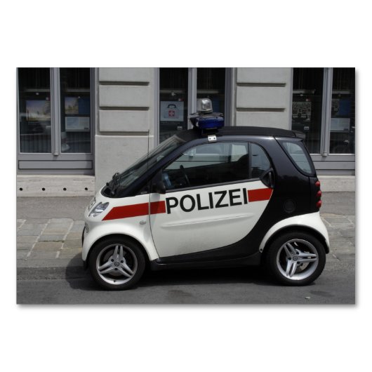 Numéro De Table Smart Police Car Vienne Autriche (Devant)