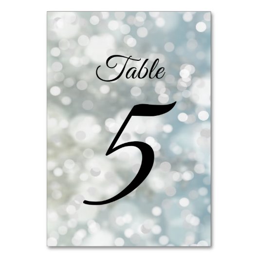 Numéro De Table Soeur Shimmerger Bokeh Lights Party (Par défaut)