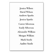 Numéro De Table Soft Fleur sauvage Meadow Daydream (Dos)