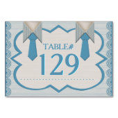 Numéro De Table Son bleu Oxford à rayures fines (Dos)