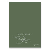 Numéro De Table SOPHIA Rustique Olive Green Menu Option Placer les (Par défaut)