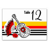 Numéro De Table Souvenirs Espagnols Rayure Classique paysage (Dos)