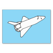 Numéro De Table Space Shuttle Flying Reading Flashcards (Devant)