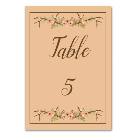 Numéro De Table Spectaculaire Mariage rustique (Par défaut)