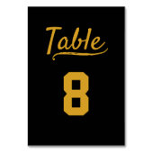 Numéro De Table Sports Pub Grill Bar Restaurant Gold (Dos)