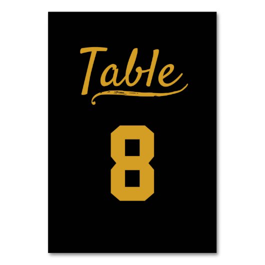 Numéro De Table Sports Pub Grill Bar Restaurant Gold (Par défaut)