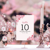 Numéro De Table Spring Cherry Wedding – Sakura Flower 