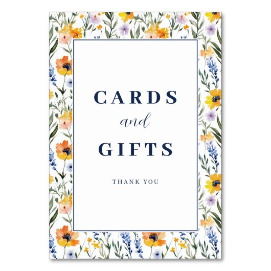 Numéro De Table Spring Floral Wedding (Par défaut)