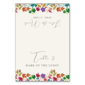 Numéro De Table Spring Mustard Meadow Flower Wedding Place Card (Par défaut)