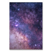 Numéro De Table Starry Night Sky Galaxy Stars Mariage moderne (Dos)
