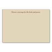 Numéro De Table Steampunk laissez un message pour le couple heureu (Dos)