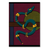 Numéro De Table Sticker Carré Snake (Par défaut)