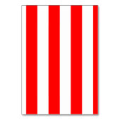 Numéro De Table Stripes - Blanc et Rouge (Par défaut)