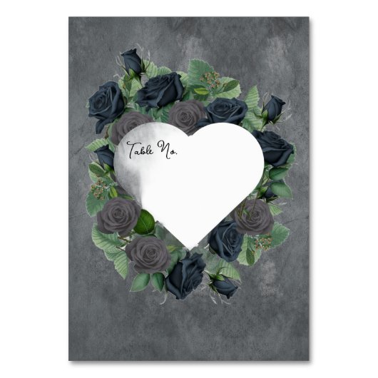 Numéro De Table Style gothique floral foncé (Par défaut)