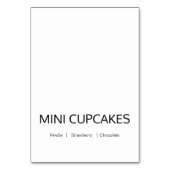 Numéro De Table Stylish Calligraphie Buffet Étiquettes de nourritu (Par défaut)