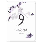 Numéro De Table Sumie de fleur de prune (Par défaut)