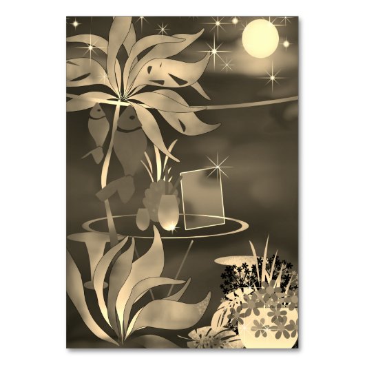 Numéro De Table Summer beach café bar bar cocktail soirée moo (Dos)