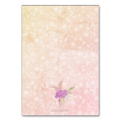 Numéro De Table Sunset Rose Blush Sheer bow and Bouquet  (Dos)