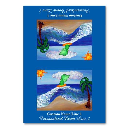 Numéro De Table Surf Raphael Angel Tente de table personnalisée (Par défaut)