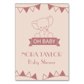 Numéro De Table Sweet Little One sur le chemin (Dos)