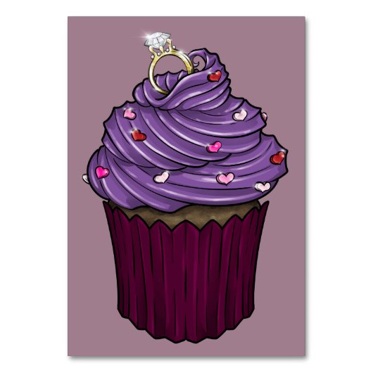 Numéro De Table Sweet Proposition Cupcake (Dos)