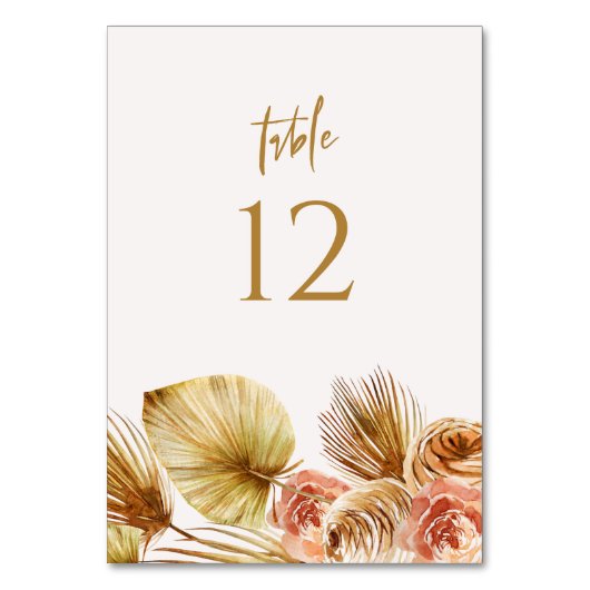 Numéro De Table Symbole Boho Tropical Table Number Wedding Party C (Par défaut)