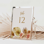 Numéro De Table Symbole Boho Tropical Table Number Wedding Party C