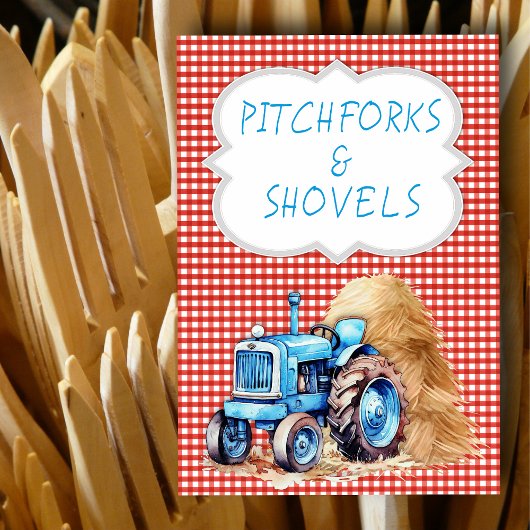 Numéro De Table Symbole d'anniversaire de la ferme du tracteur En